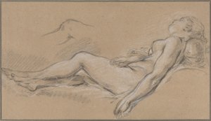 Liegende Nymphe von François Boucher