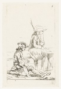 Soldat und ein Bauer