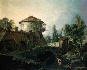 Die Windmühle, ca. 1750 von François Boucher