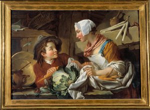 Der Koch und ein junger Mann von François Boucher