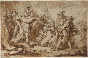 Frauen und Soldaten von François Boucher