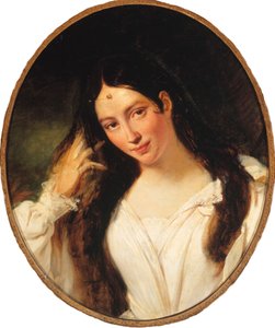 Porträt der Opernsängerin Maria Malibran-Garcia 1808-1836, als Desdemona, 1831