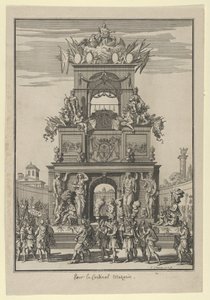 Triumphbogen zu Ehren von Kardinal Mazarin nach dem Pyrenäenfrieden, ca. 1664-65