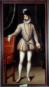 Ganzkörperporträt von Karl IX. (1550 - 1574) König von Frankreich