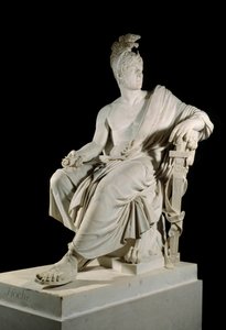 Porträt von Lazare Louis Hoche (1768-1797), französischer General der Revolution. Skulptur von Francois Dominique Aime Milhomme (1758-1823) von Francois Dominique Aime Milhomme
