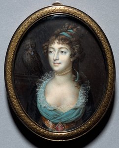 Porträt von Mademoiselle Marie-Anne Adelaide Le Normand, um 1793