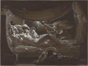 Vulkan entdeckt Venus und Mars von Francois Edouard Picot