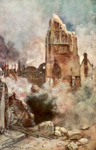 Bombardierung des Glockenturms, Arras, Frankreich, Juli 1915, 1926
