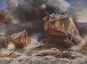 Erste Weltkrieg Schlachtfeldszene von Francois Flameng