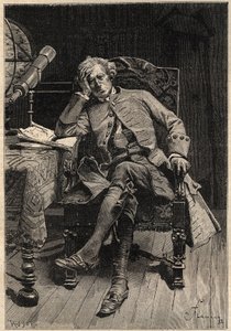 Guy Mannering - Illustration des 19. Jahrhunderts für Walter Scotts Roman „Guy Mannering oder Der Astrologe“ - Gravur nach Flameng