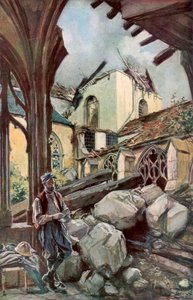 Das Kloster und die Kathedrale von Verdun, Frankreich von Francois Flameng