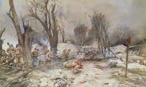 Die Offensive bei Saint-Pierre-Aigle, Juli 1918 von Francois Flameng