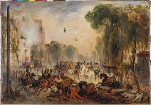 Das Attentat von Fieschi, Boulevard du Temple, 28. Juli