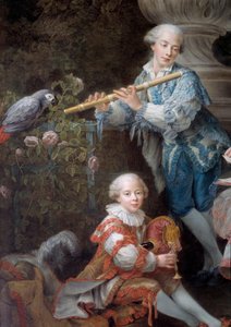 Die Familie von Louis Francois du Bouchet, Marquis de Sourches und Grand Prevot de France (Detail)