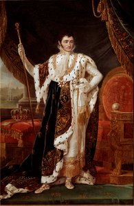 Porträt von Jerome Bonaparte (1784-1860), König von Westphalen, vor den Gärten von Wilhelmshöhe von Francois Josephe Kinson