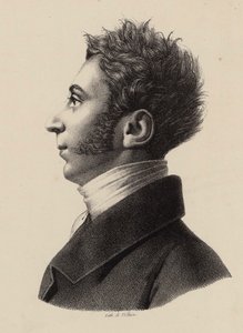 Porträt von Franz Xavier Wolfgang Mozart 1791-1844, 1820er Jahre von Francois Le Villain