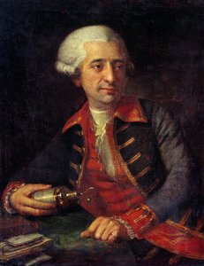Porträt von Antoine Louis Lavoisier (1746-1794), französischer Chemiker in Uniform als Generalinspektor der Pulver der Land- und Seestreitkräfte von Francois Louis Brossard de Beaulieu
