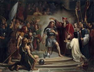 Taufe von Clovis in Reims, 25. Dezember 496