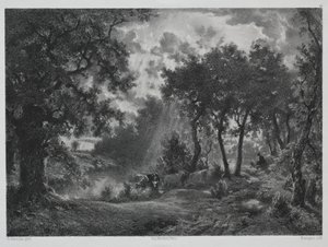 Nach dem Schauer von Francois Louis Francais
