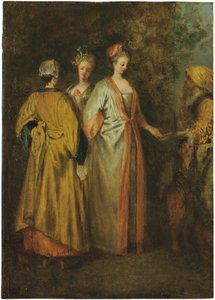 Die Wahrsagerin von Francois Louis Joseph (attr. to) Watteau