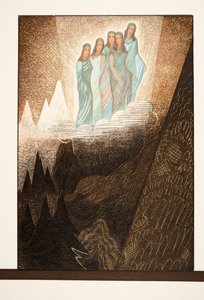Okeaniden, Illustration aus Prométhée Enchaîné von Aeschylus, veröffentlicht 1941