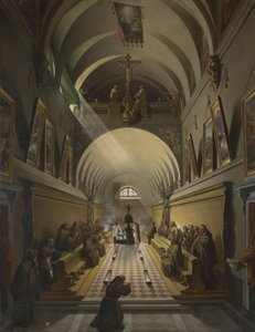 Interieur eines Kapuzinerklosters, ca. 1820
