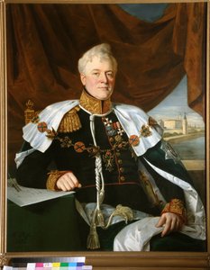 Prinz Dmitri Galitzine mit dem Orden des Heiligen Andreas, 1835