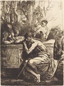 Meditation von Francois Nicolas Chifflart