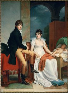 Graf Moritz Christian Fries und Gräfin Maria Theresia Fries mit ihrem Kind Moritz, geboren 1804 von Francois Pascal Simon Baron Gerard