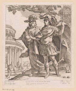 Minerva zeigt Ludwig XIII den Tempel des Ruhms von Francois Perrier