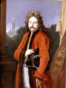 Porträt von Sir John Chardin (1643-1712) 1699 von Francois Riviere