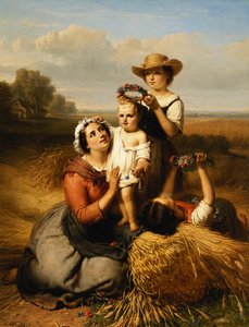 Die Familie des Erntearbeiters