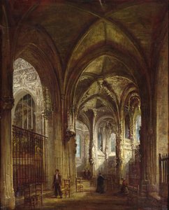 Innenraum der Kirche St. Pierre, Caen, 1861 von Francois d