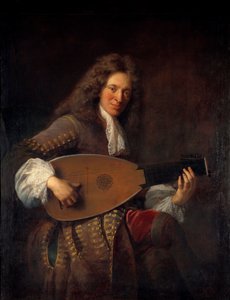 Porträt von Charles Mouton (1626-1710) Lautenist von Francois de Troy