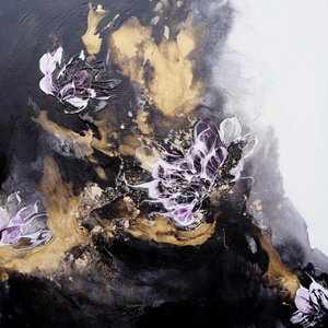 Elegante Florale Abstraktion von Françoise Wattré