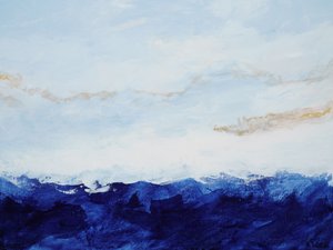 Goldener Blauer Horizont