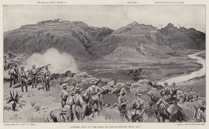 Gesamtansicht des Schlachtfeldes vor Spion Kop