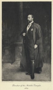 Der Prinz von Wales, der zukünftige König Edward VII., als Bencher des Middle Temple von Frank (after) Holl