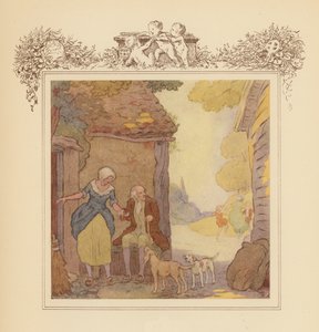 Illustration für Grays Elegie (Farblithografie) von Frank Adams