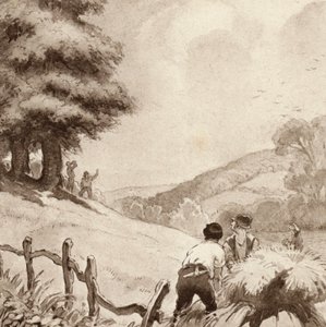 Illustration für The Scholar-Gipsy von Matthew Arnold von Frank Adams