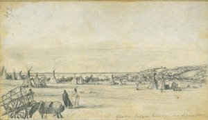 Siseton Lodges, Traverse des Sioux, 1851 von Frank Blackwell Mayer