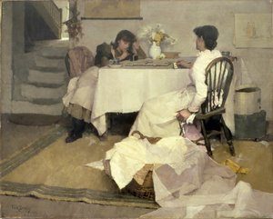 Domino!, 1886 von Frank Bramley
