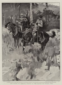 Der Tod von General Symons in der Schlacht von Talana Hill