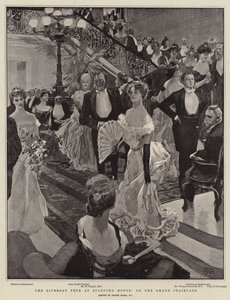 Das Rettungsbootfest im Stafford House auf der großen Treppe von Frank Craig