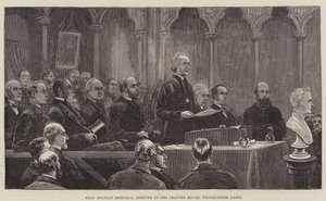 Dean Stanley Gedenkversammlung im Kapitelhaus, Westminster Abbey