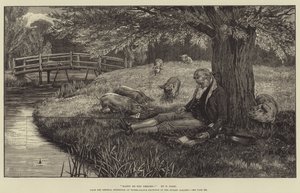 Glücklich seien deine Träume!, aus der General Exhibition of Water-Colour Drawings in der Dudley Gallery