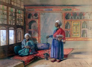 Wohnung im Haus des Scheichs Sadat, Kairo, 1873 von Frank Dillon