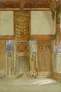 Innenansicht des Hauses des Mufti Sheikh El Mahadi, Kairo von Frank Dillon