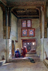 Empfangsraum, Memlook Radnau Beys Haus, Kairo, 1873 von Frank Dillon