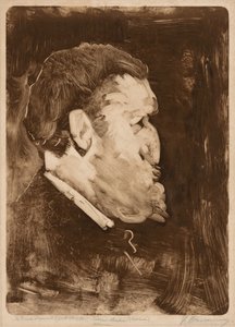 Karikatur von William Gedney Bunce, 1883-84 von Frank Duveneck